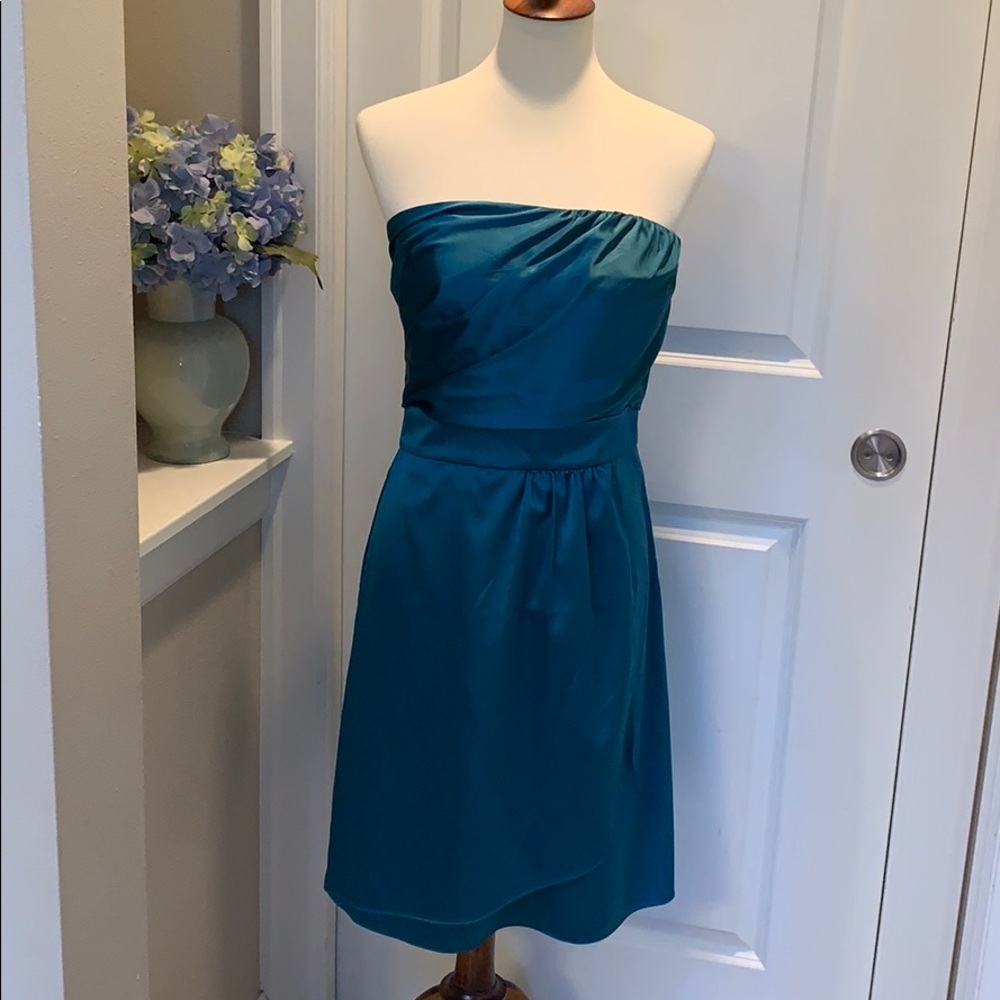 TheLimited emerald green strapless dress size 12